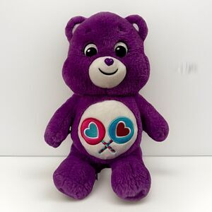 Care Bears Share Bear Purple 2021 Plush Basic Fun 14 inch Tall